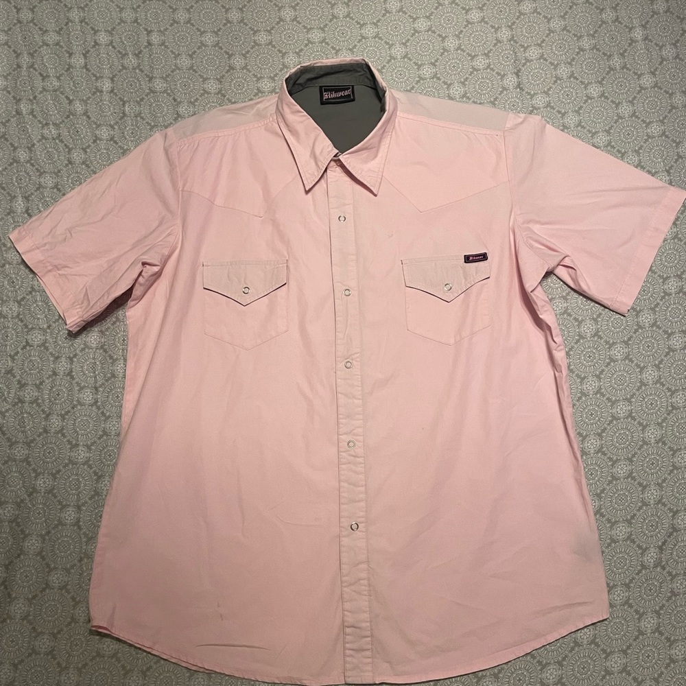 Pink XL Kik Wear womens work shirt